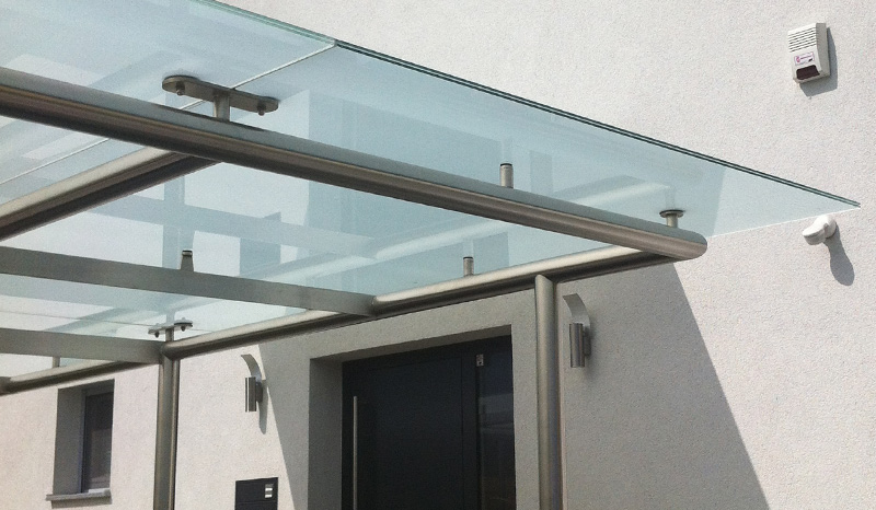 Vordach Carport DIY Glas